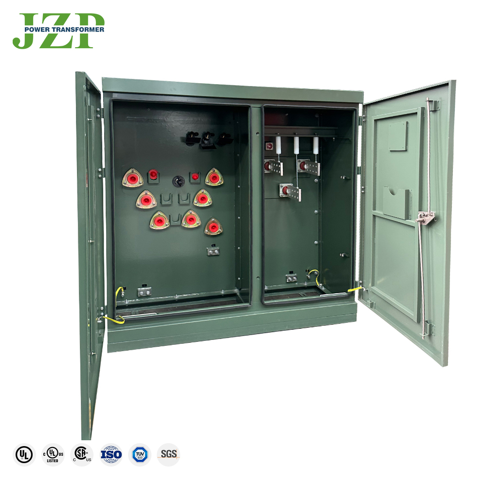 Transformador tipo pedestal trifásico de fabricante internacional